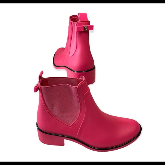 kate spade Shoes - Kate Spade Star Ankle Wellies Rain Boots Pink Size 7